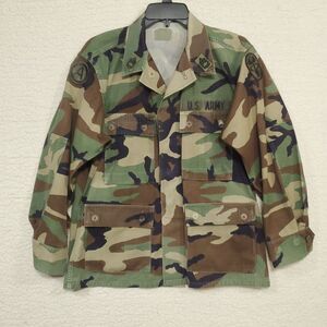 VTG U.S. Army BDU Woodland Camo Jacket Small x-short Battle Dress Uniform